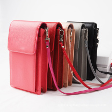 Genuine Leather Small Purse Wallet Crossbody Mobile Phone Bag For Women